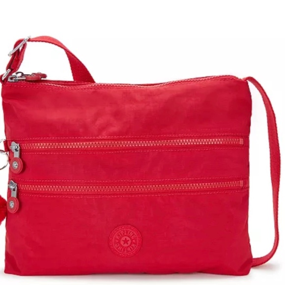 Kipling Alvar crossbody bag red NWT - Picture 1 of 6